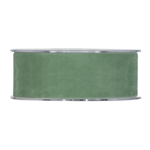 NASTRO MM40X7MT DOUBLE VELVET VERDE COBALTO